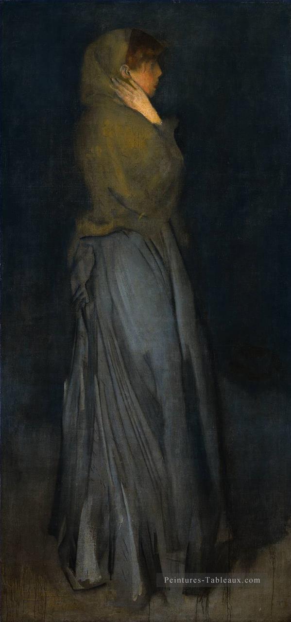 Arrangement en doyens Effie jaune et gris James Abbott McNeill Whistler Peintures à l'huile